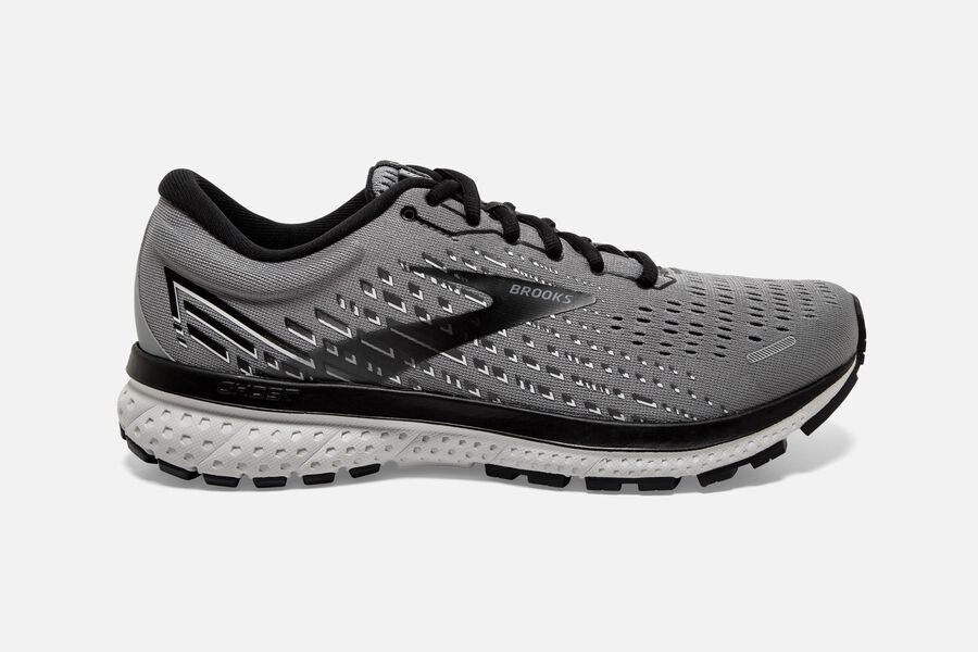 Brooks Israel Ghost 13 Road Running Shoes Mens - Grey/Black - PWZ-894725